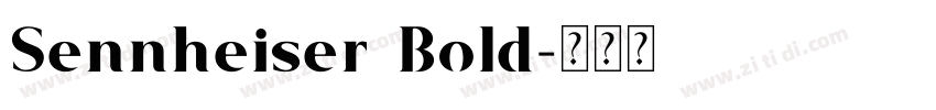 Sennheiser Bold字体转换